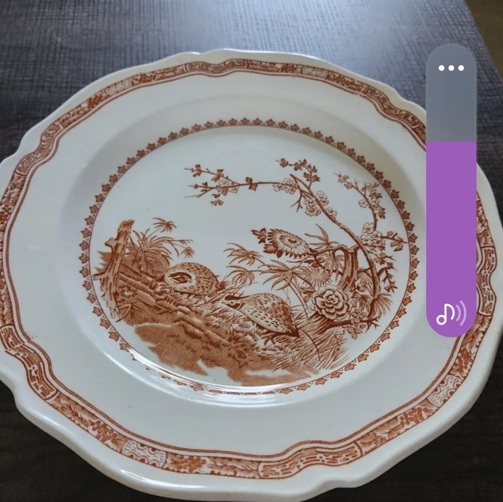 Vintage Furnivals Quail plates